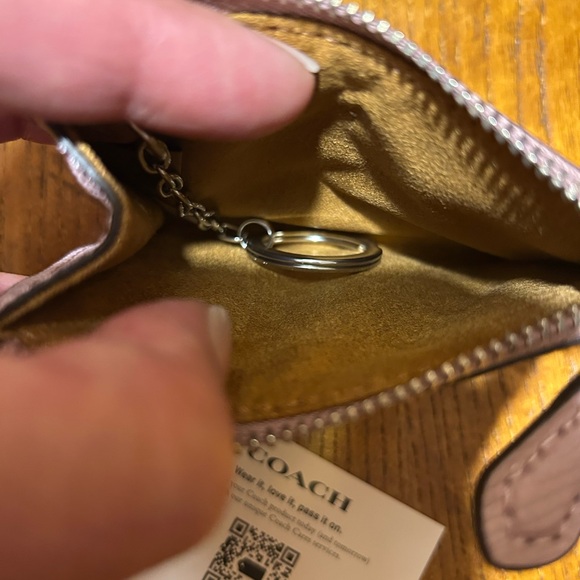 Coach Mini Skinny ID Keychain Wallet in Ice Purple NWT!! - Picture 8 of 10